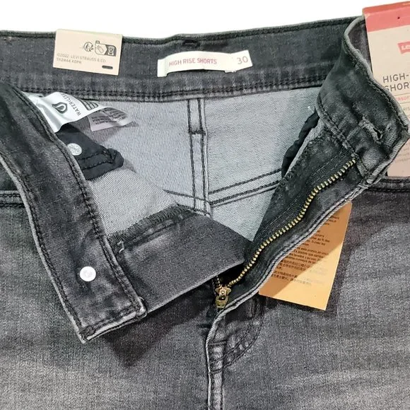 Levis Womens High Rise Shorts Sz 30 - Picture 3 of 6